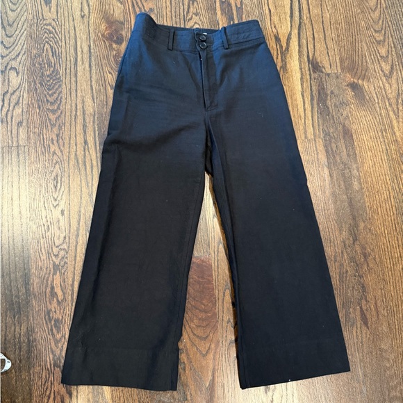 Apiece Apart Black Cropped Chinos - Picture 1 of 4